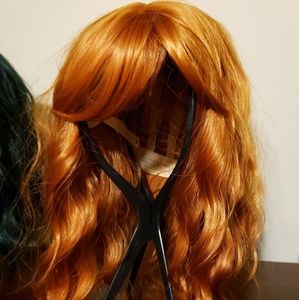 Ginger wig and wig stand